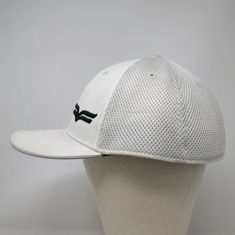 Adidas Vessel Golf Baseball Cap White XL Mesh Back Fitted Wing Logo Sport Hat
